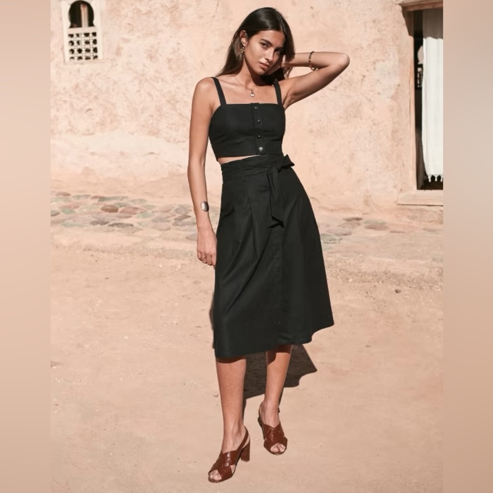 Sézane Baptista top, size 8 black